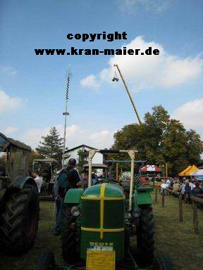 Autokran Maier Landshut Traktor heben