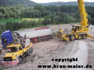 Autokran Maier Landshut LKW bergen